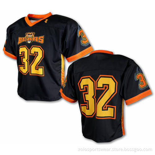 Dry fit sports shirt customized team american football jerseys